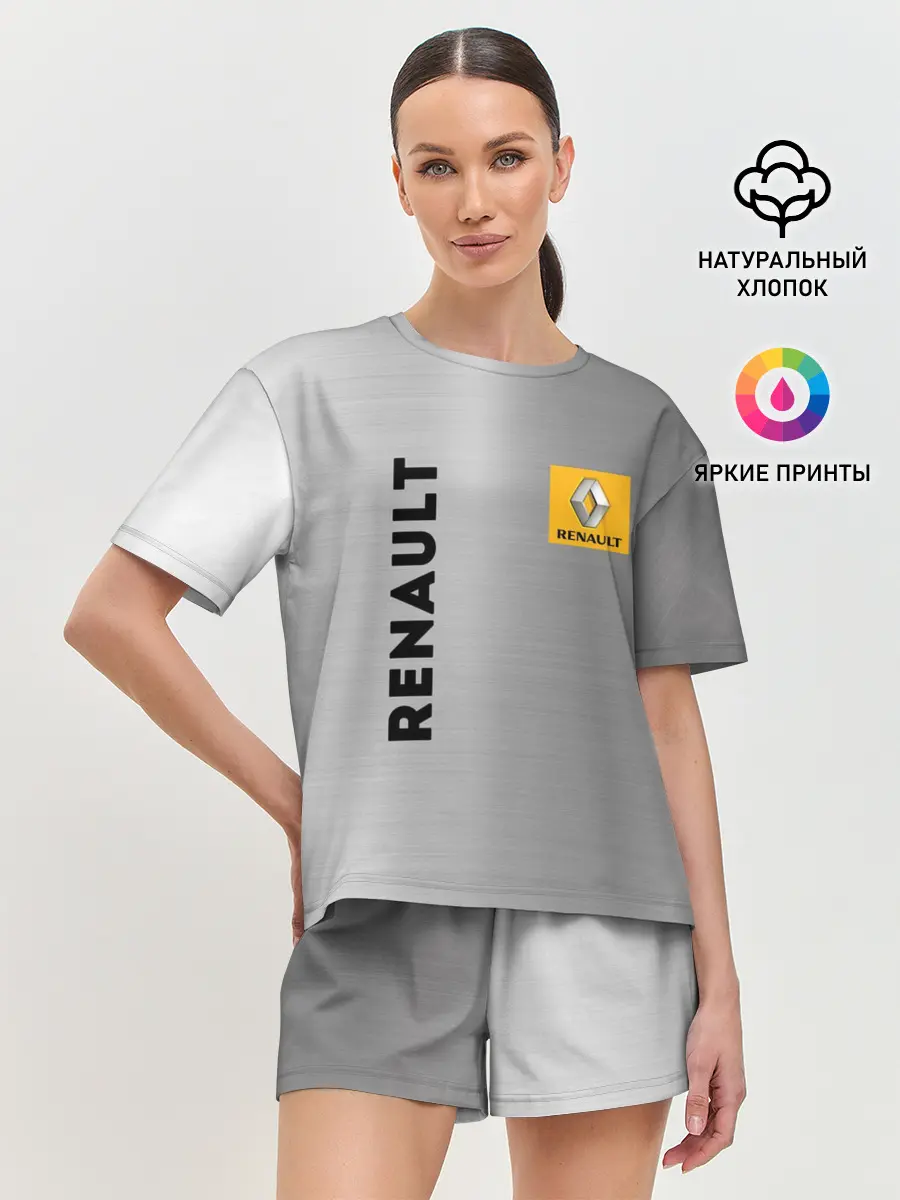 Женская пижама с шортами / Renault | Сталь