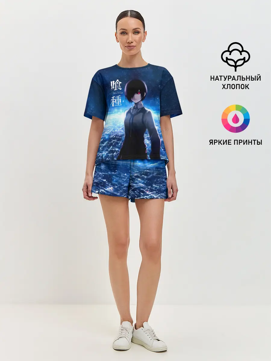 Женская пижама с шортами / Тоука Киришима на охоте