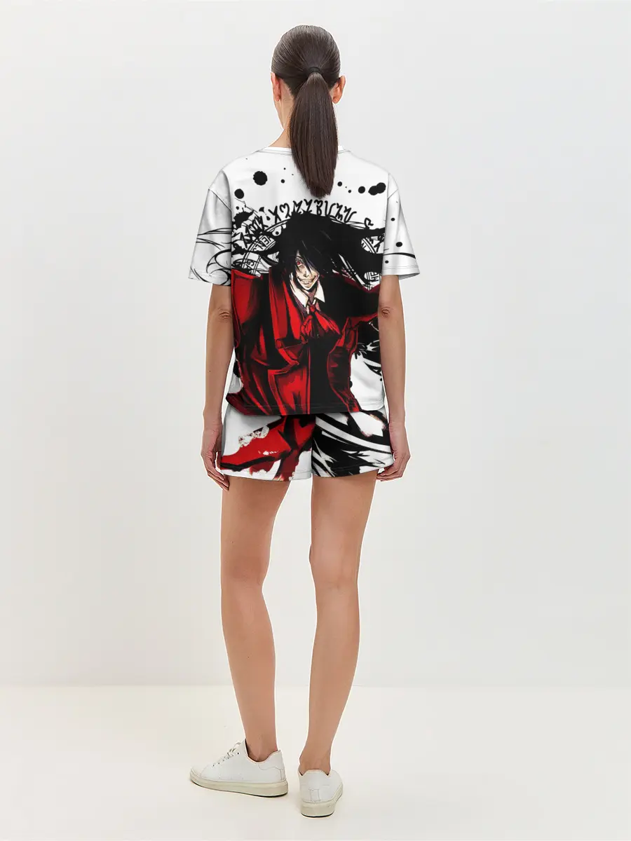 Женская пижама с шортами / Алукард на белом фоне