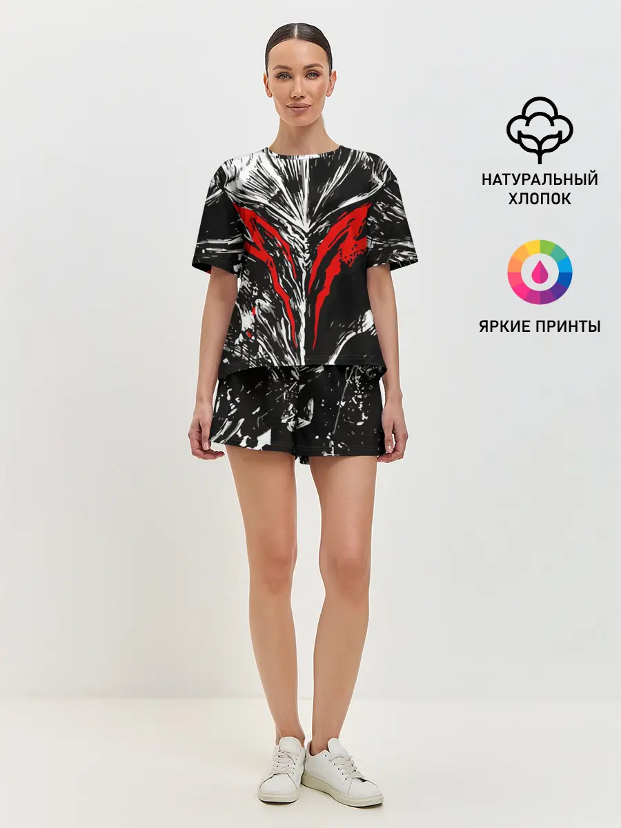 Женская пижама с шортами / BERSERK mask