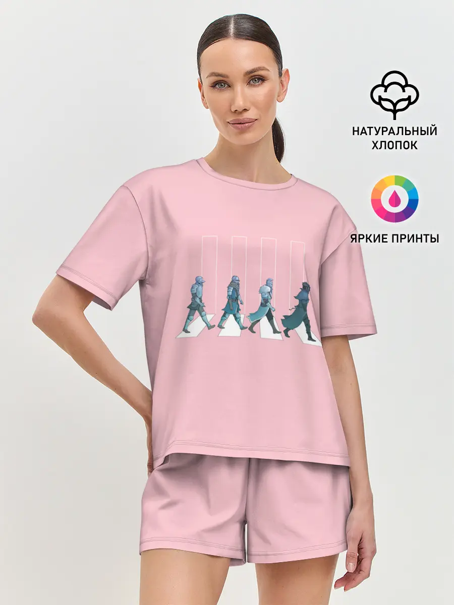 Женская пижама с шортами / Dark souls x Beatles