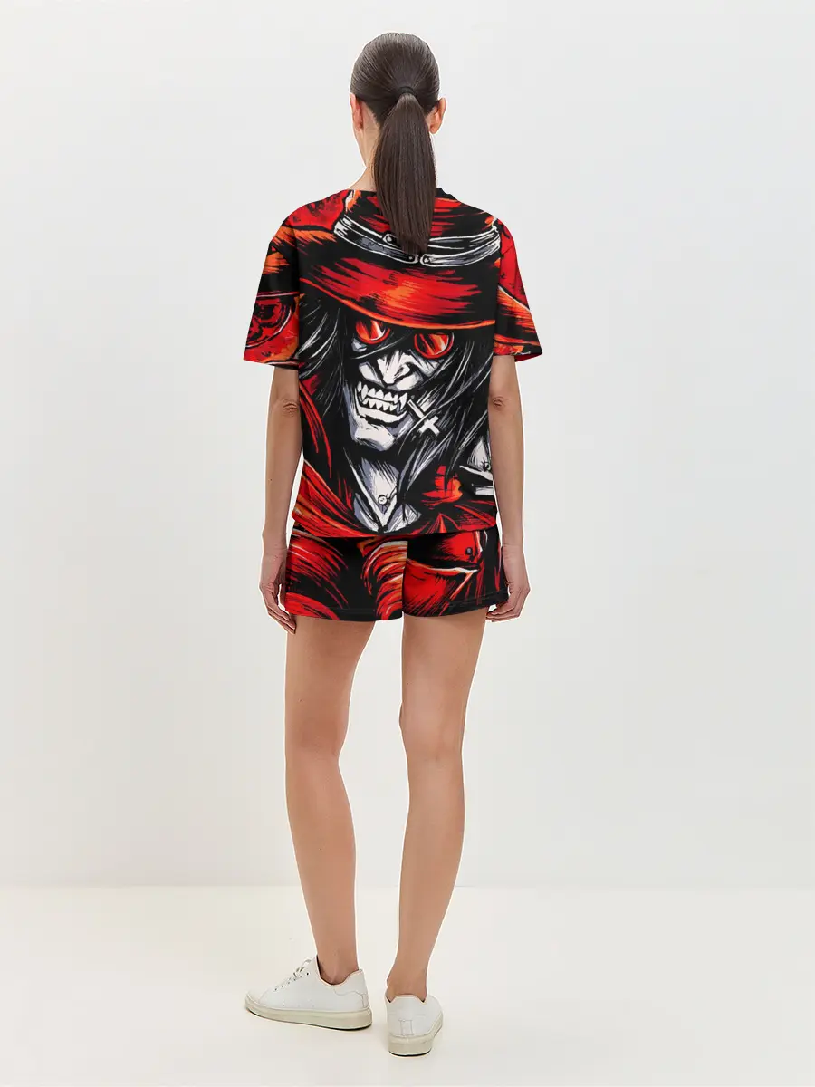 Женская пижама с шортами / ALUCARD IN RED