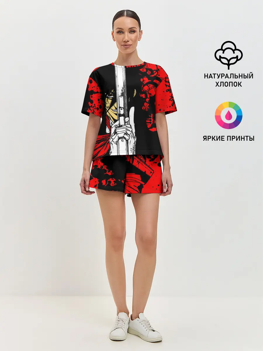 Женская пижама с шортами / Алукард - Хеллсинг