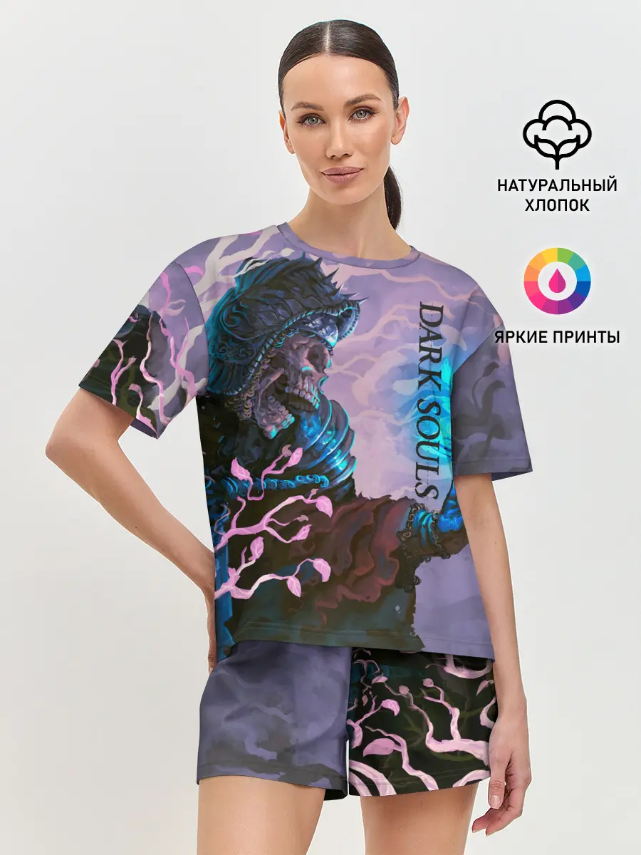 Женская пижама с шортами / Тёмная душа