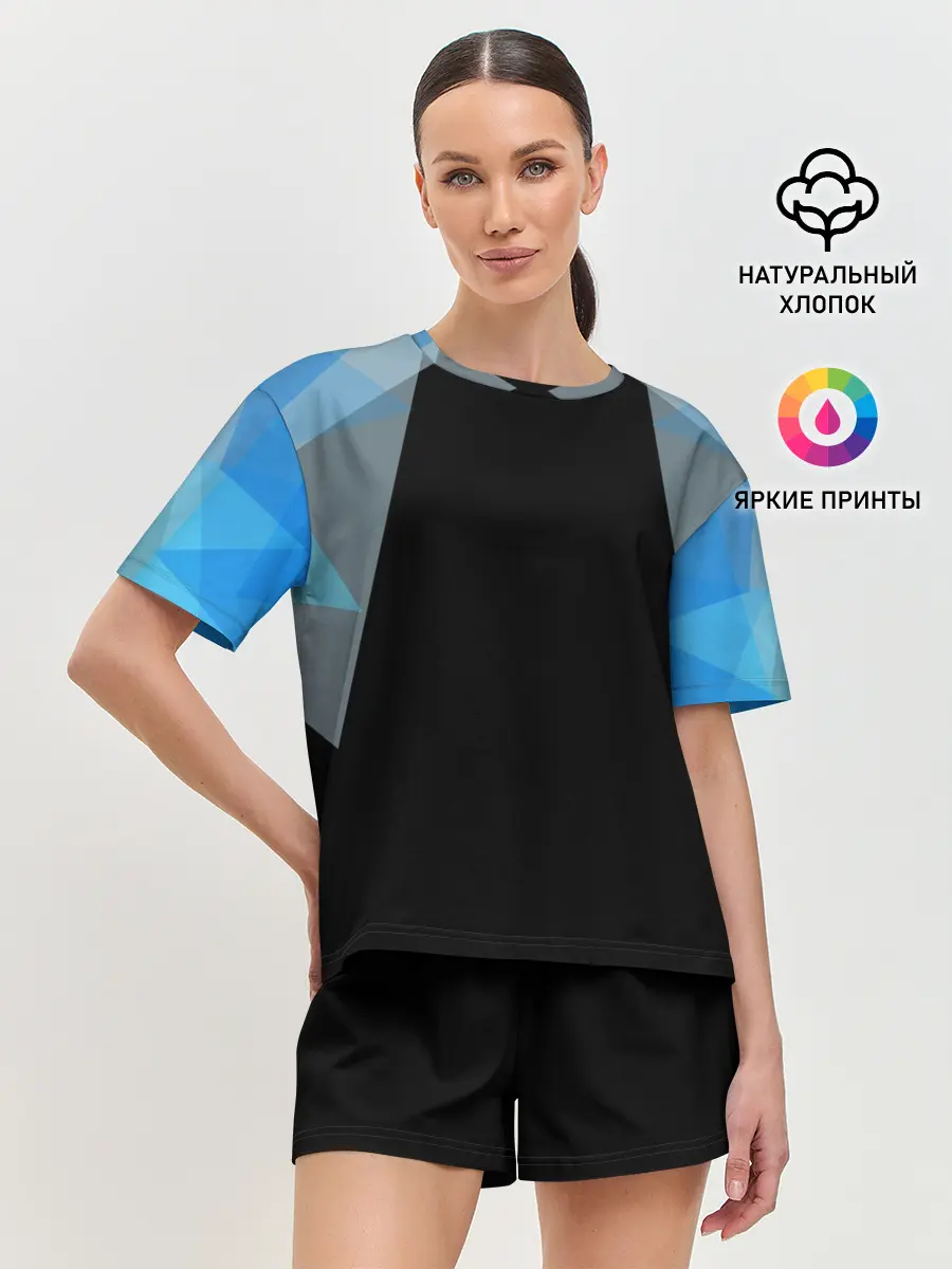 Женская пижама с шортами / Геометрия