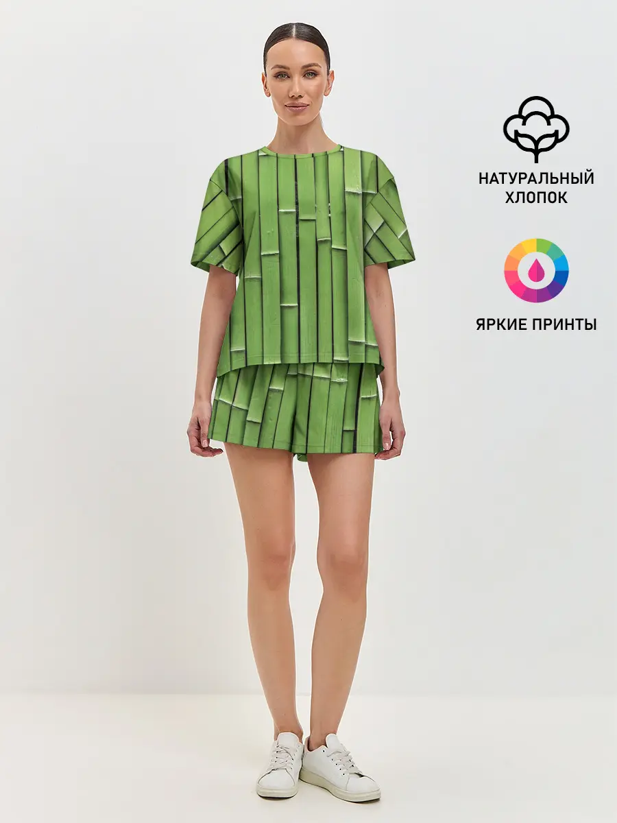 Женская пижама с шортами / Бамбук