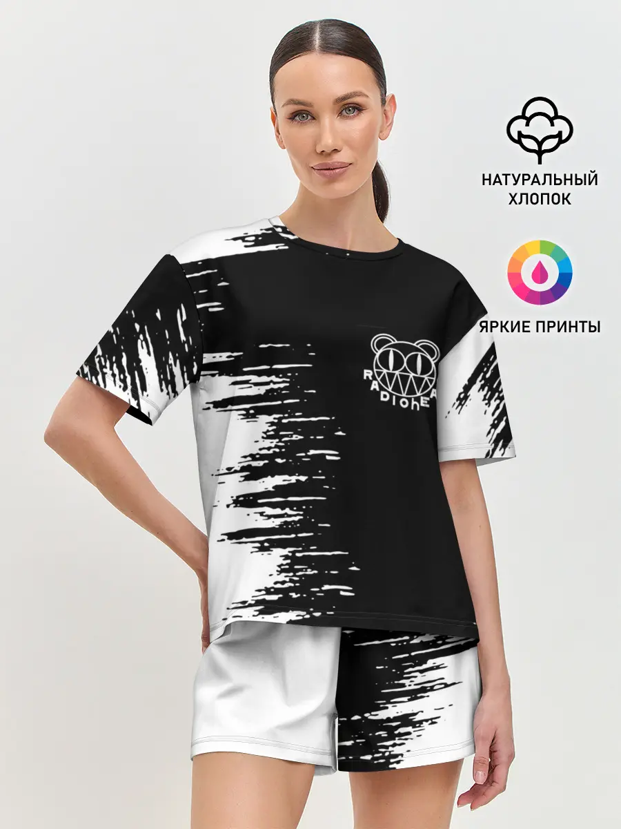 Женская пижама с шортами / radiohead