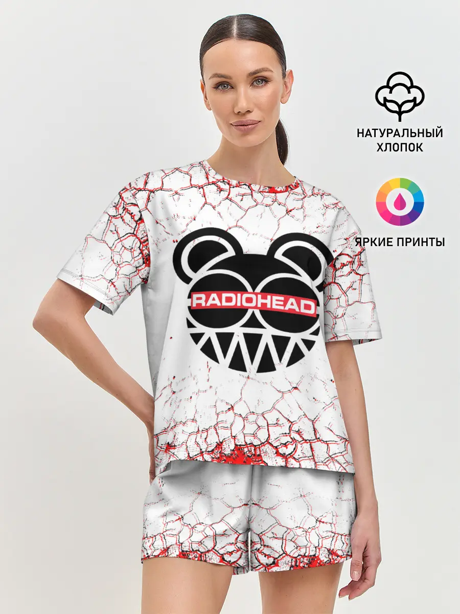 Женская пижама с шортами / radiohead.