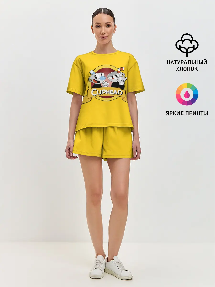 Женская пижама с шортами / CUPHEAD / КАПХЕД.