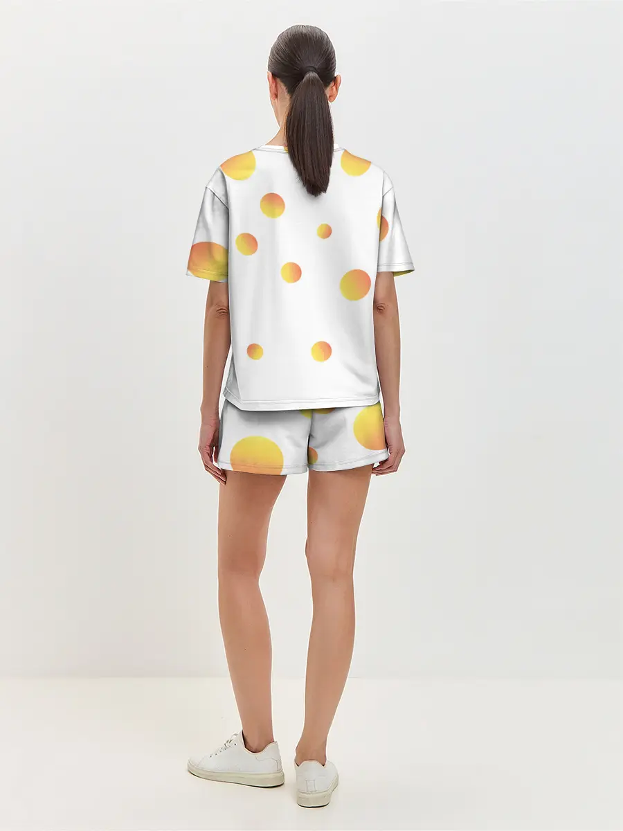 Женская пижама с шортами / Kaneki Ken желтые круги
