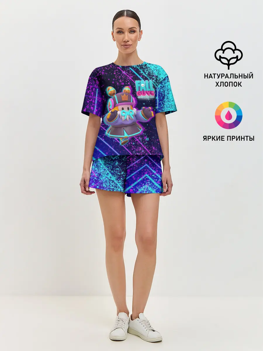 Женская пижама с шортами / Fall Guys | Season 4