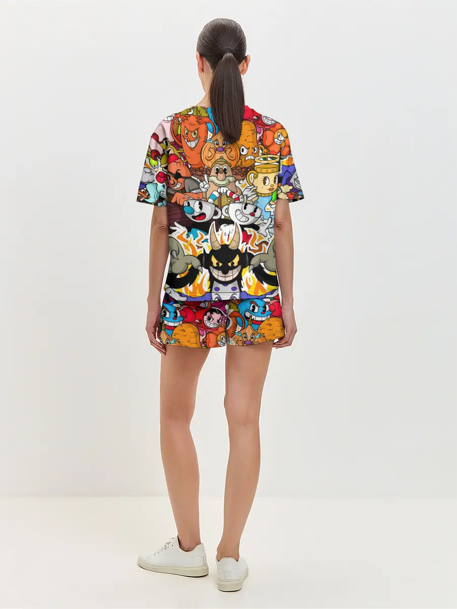 Женская пижама с шортами / CUPHEAD