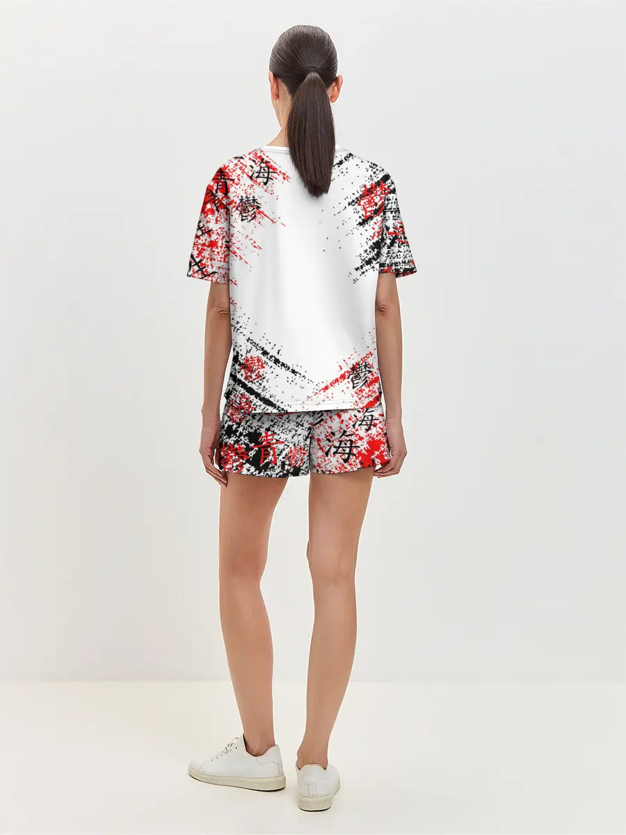 Женская пижама с шортами / Силует Токийского Гуля