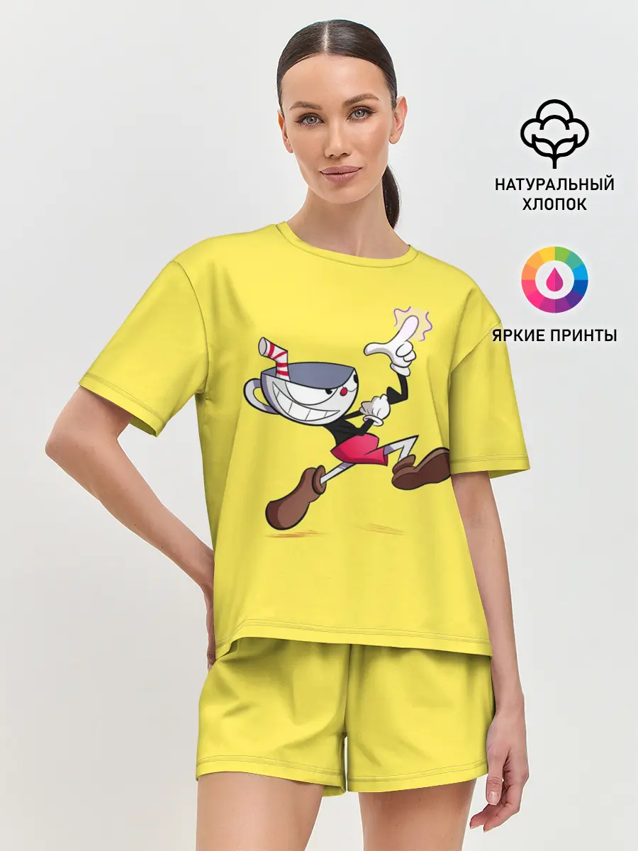 Женская пижама с шортами / CUPHEAD|