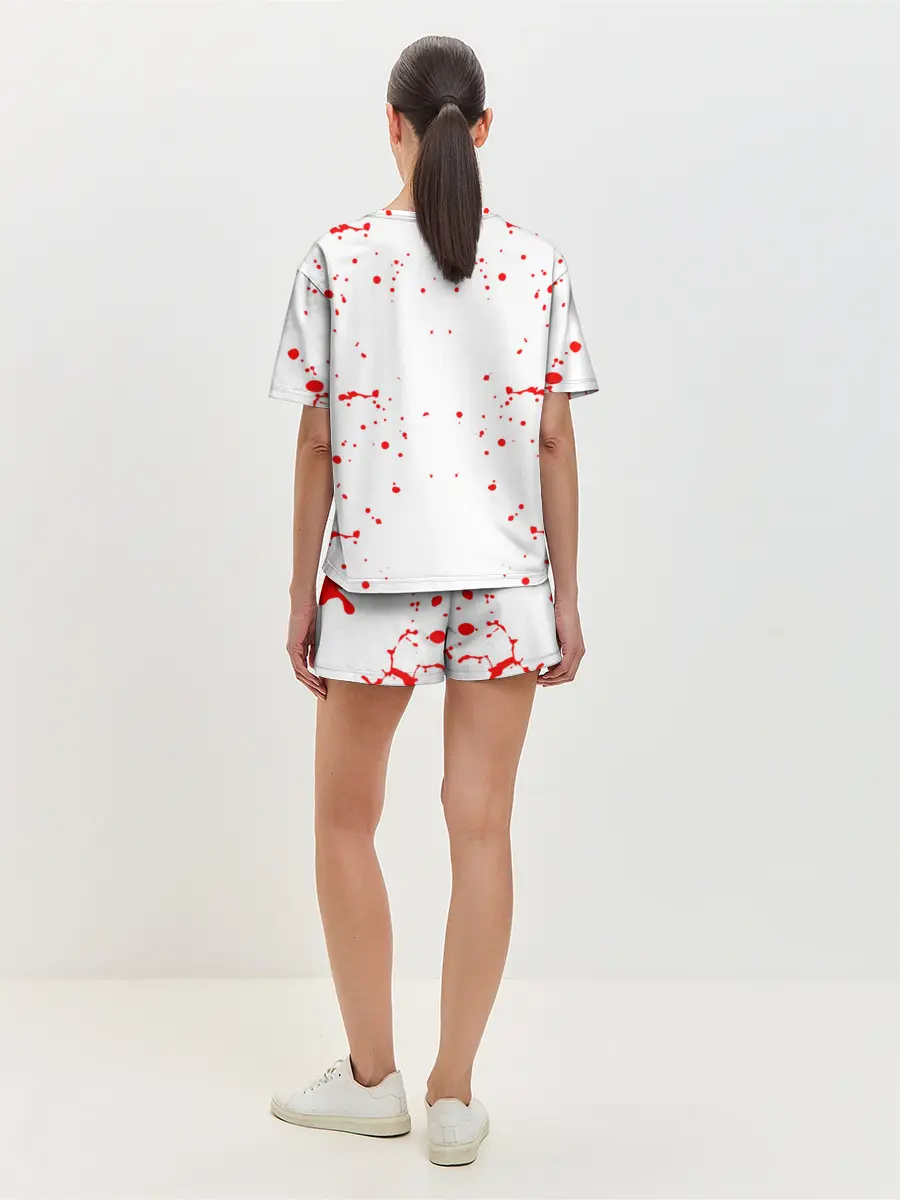 Женская пижама с шортами / bon jovi