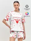 Женская пижама с шортами / bon jovi