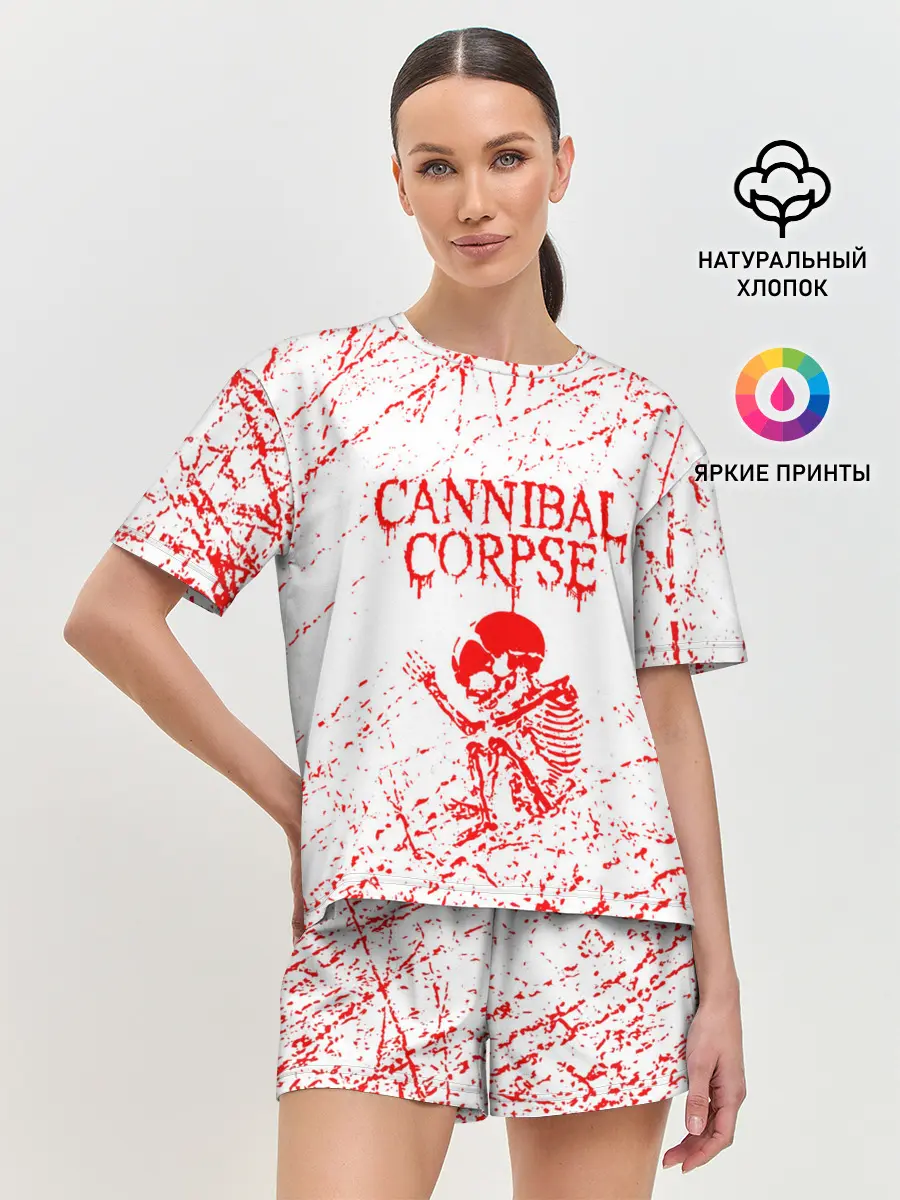 Женская пижама с шортами / cannibal corpse