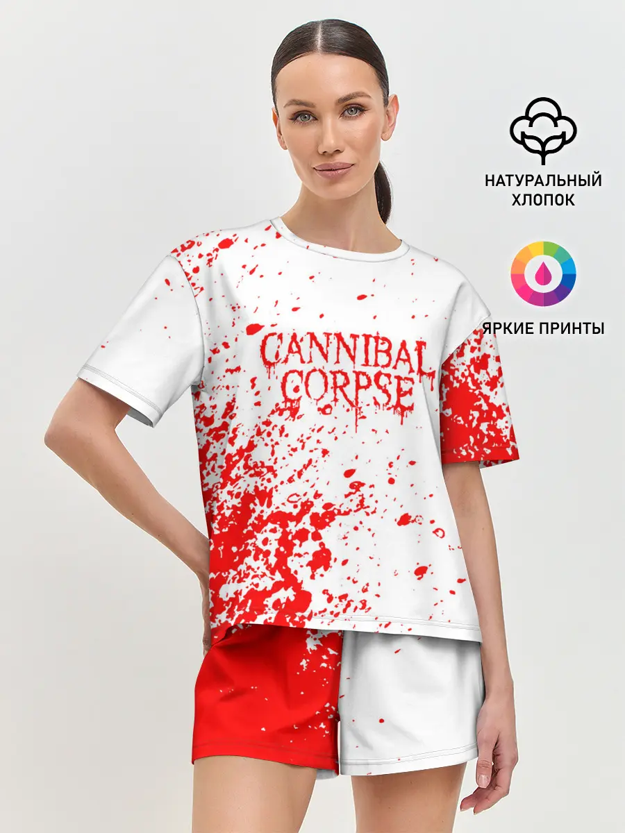 Женская пижама с шортами / cannibal corpse.