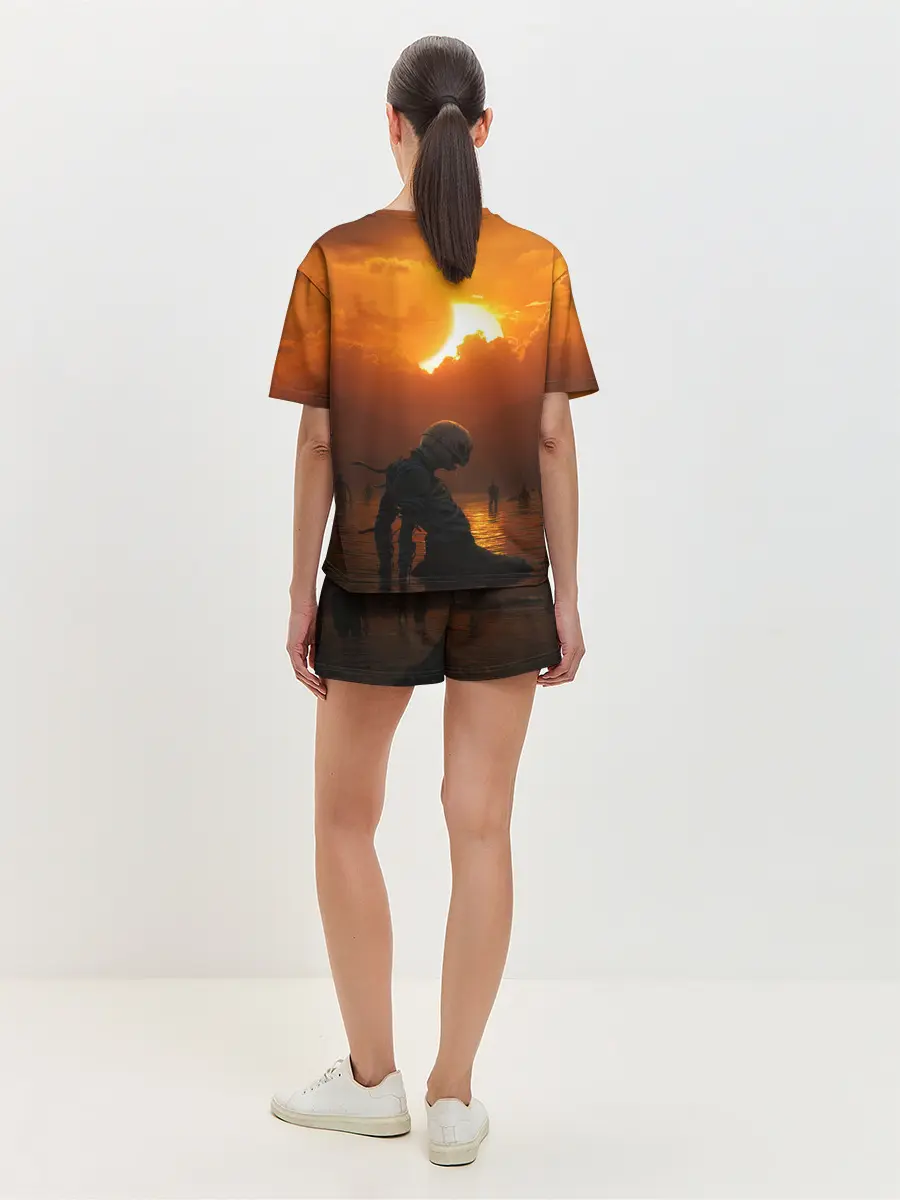 Женская пижама с шортами / Берсерк закат