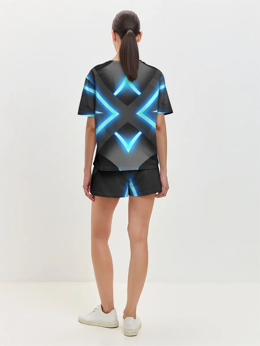Женская пижама с шортами / НЕОНОВЫЕ СТРЕЛКИ 3D