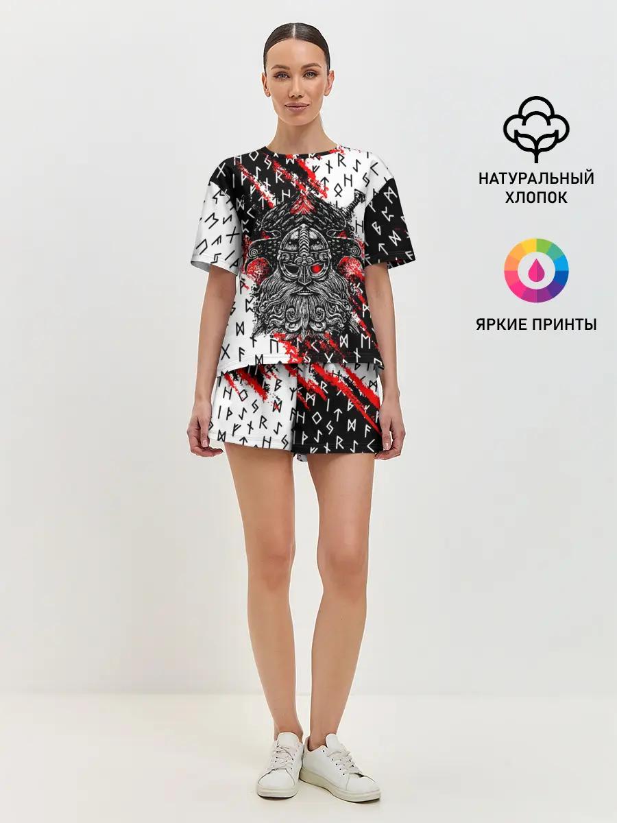 Женская пижама с шортами / БОГ ОДИН