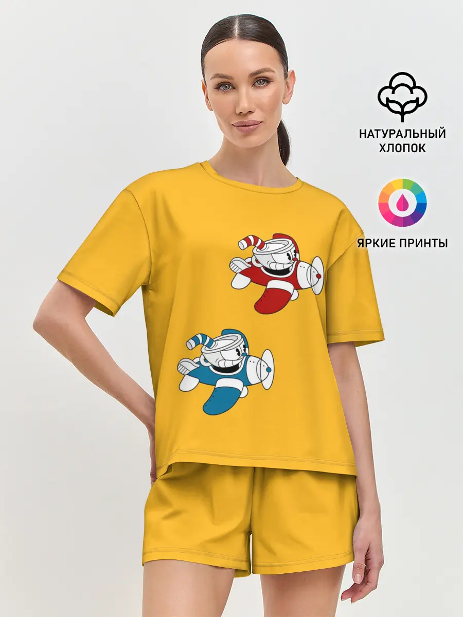 Женская пижама с шортами / CUPHEAD