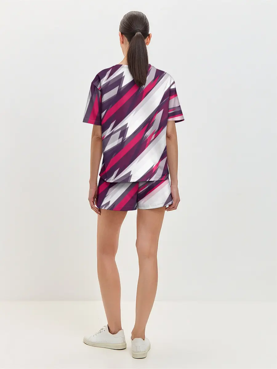 Женская пижама с шортами / Абстракция ,,Пламя