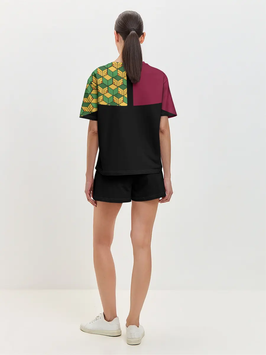 Женская пижама с шортами / Гию Томиока Kimetsu no Yaiba