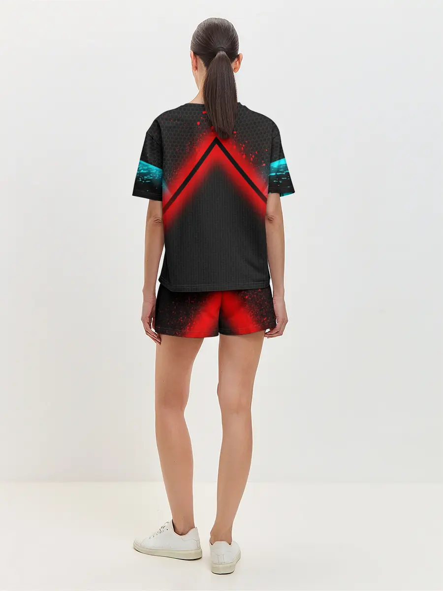 Женская пижама с шортами / Кровавая линия3D