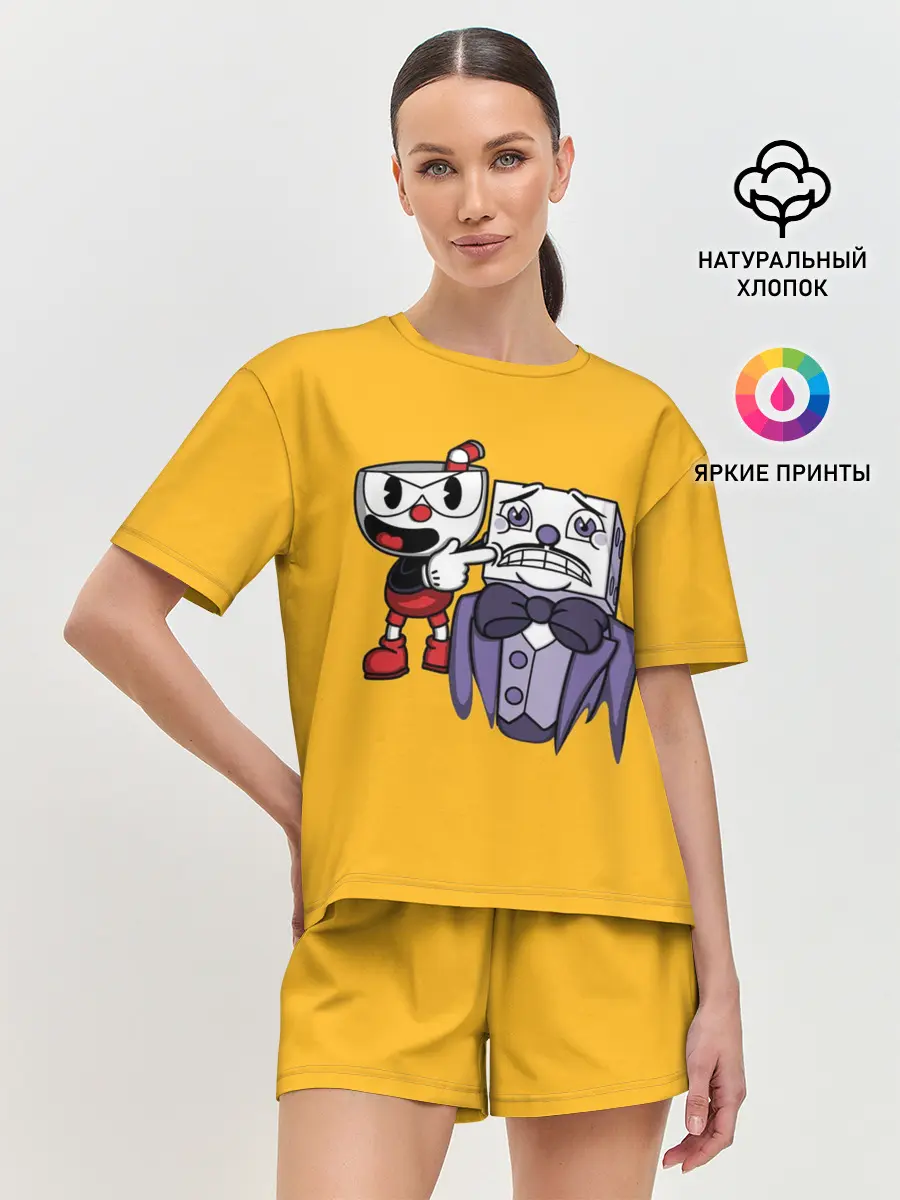 Женская пижама с шортами / CUPHEAD