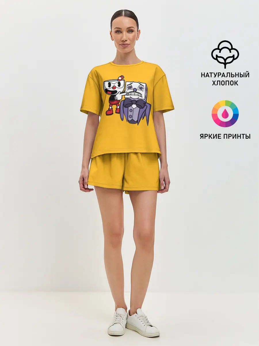 Женская пижама с шортами / CUPHEAD