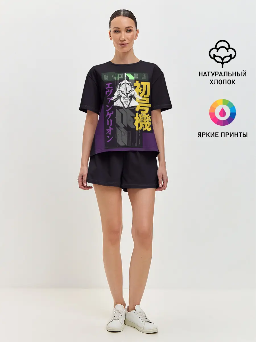 Женская пижама с шортами / Evangelion EVA 01