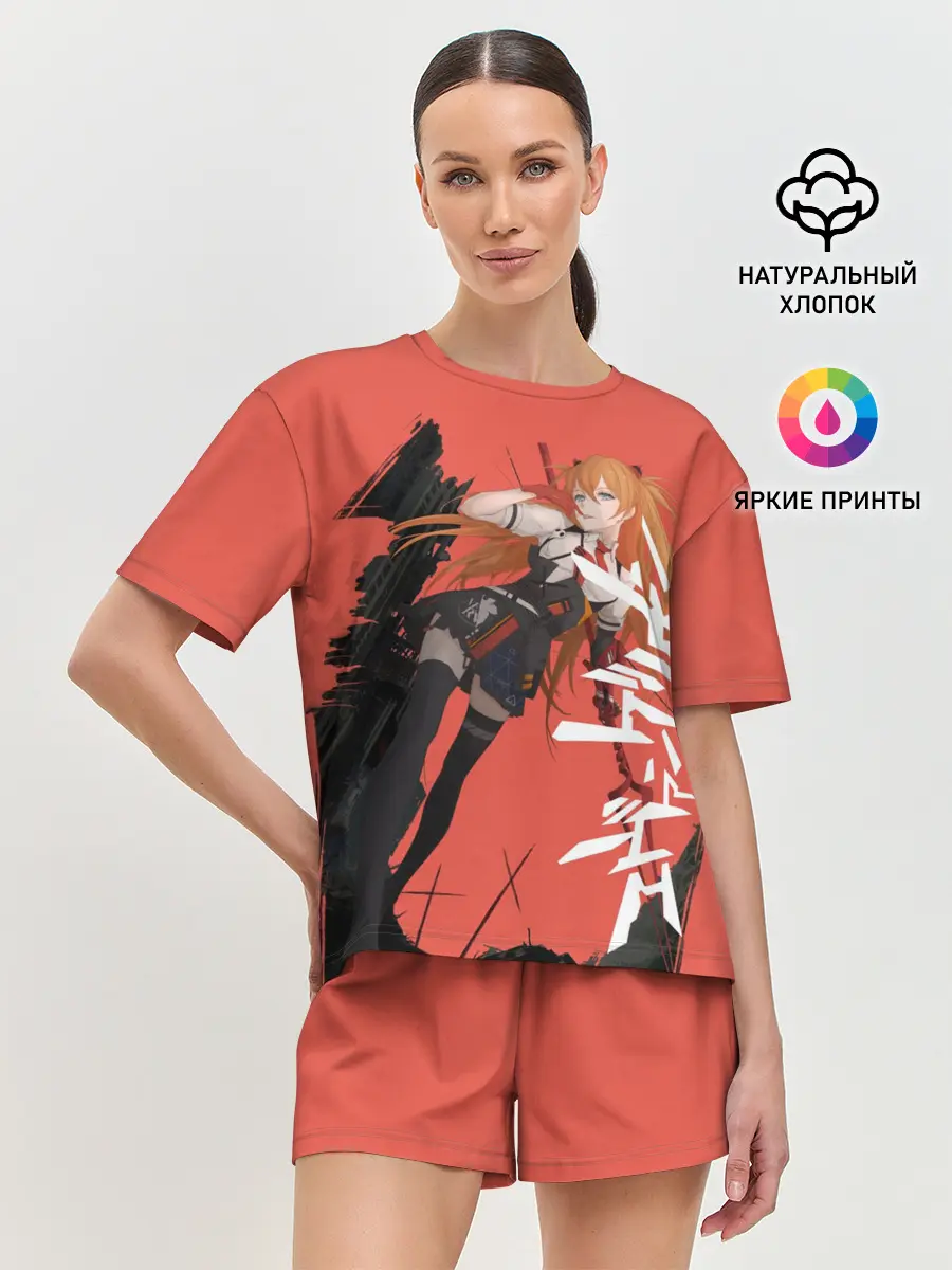 Женская пижама с шортами / Evangelion Asuka Langley
