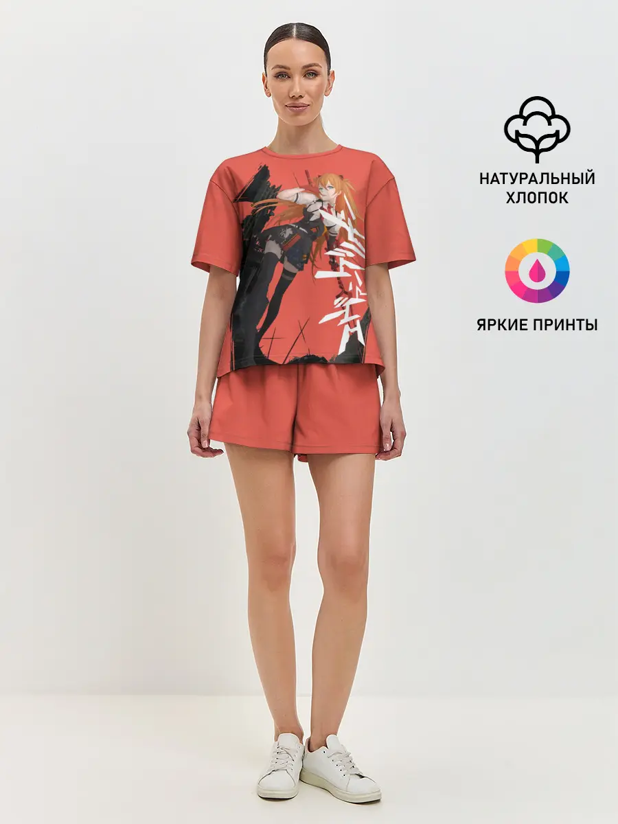 Женская пижама с шортами / Evangelion Asuka Langley