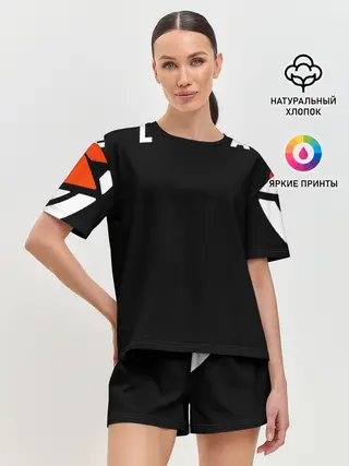 Женская пижама с шортами / gg lightning orange