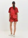Женская пижама с шортами / Тропические листья Монстера