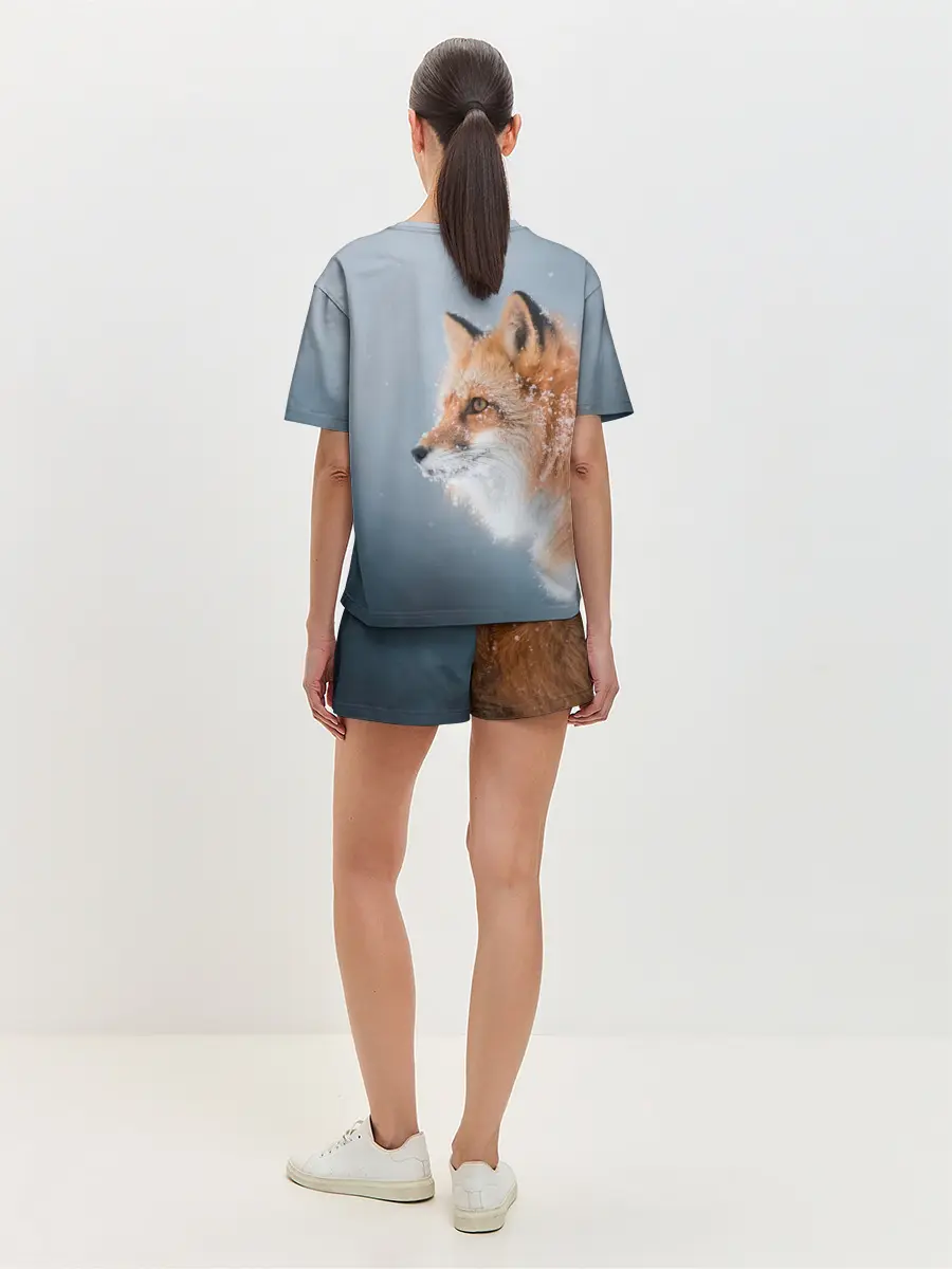 Женская пижама с шортами / Лиса