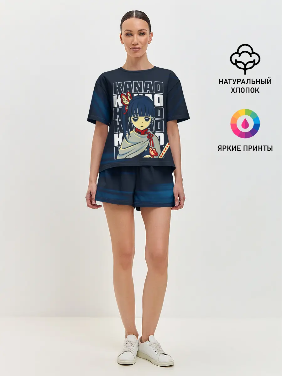 Женская пижама с шортами / KANAO Kimetsu no Yaiba