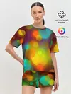 Женская пижама с шортами / Цветные блики