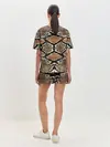 Женская пижама с шортами / Snake Skin