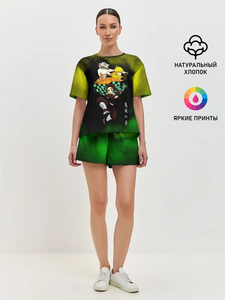 Женская пижама с шортами / Иноске Зеницу Танджиро
