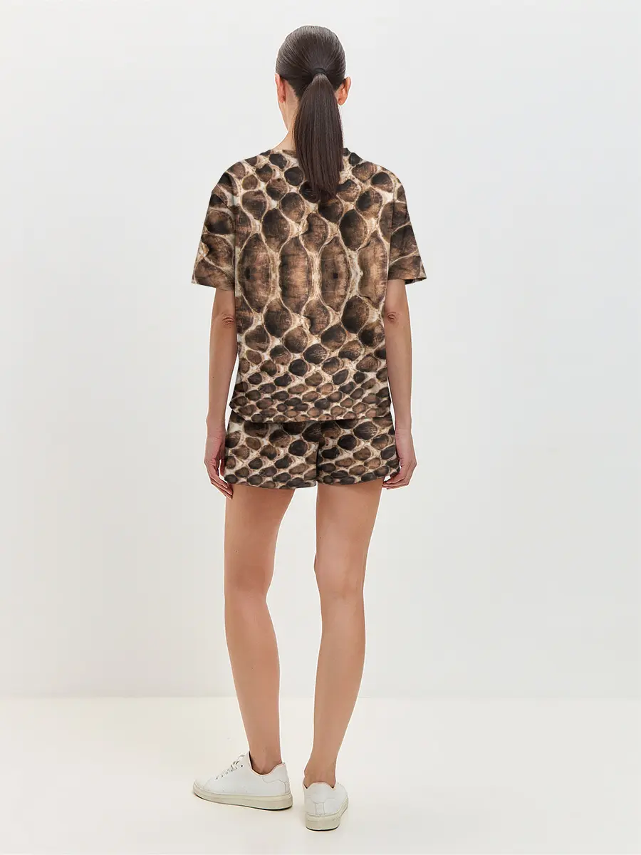 Женская пижама с шортами / Snake Skin
