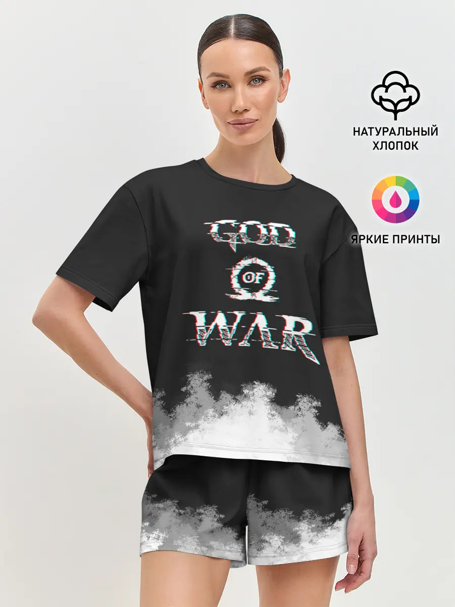 Женская пижама с шортами / God of War