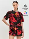 Женская пижама с шортами / Хохлома