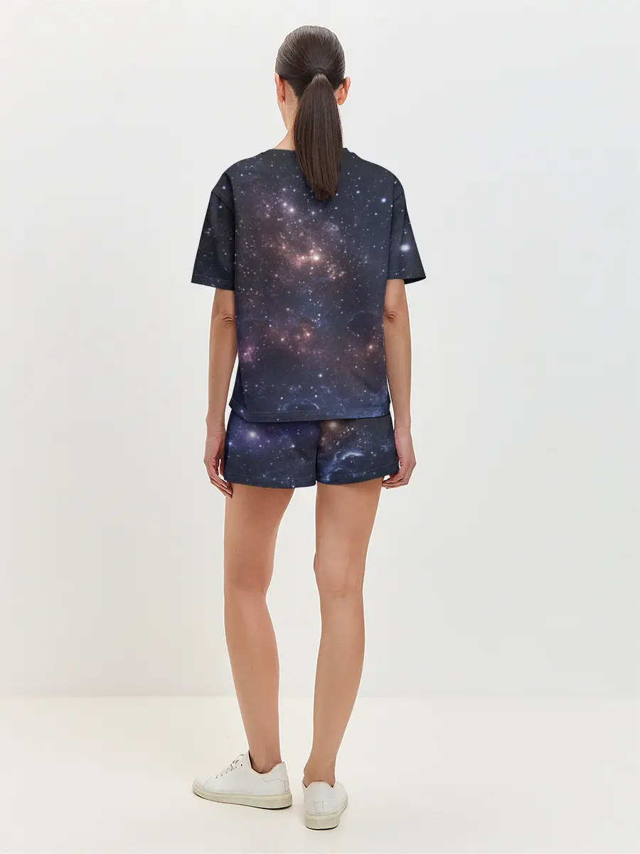 Женская пижама с шортами / Кот на Жирафе