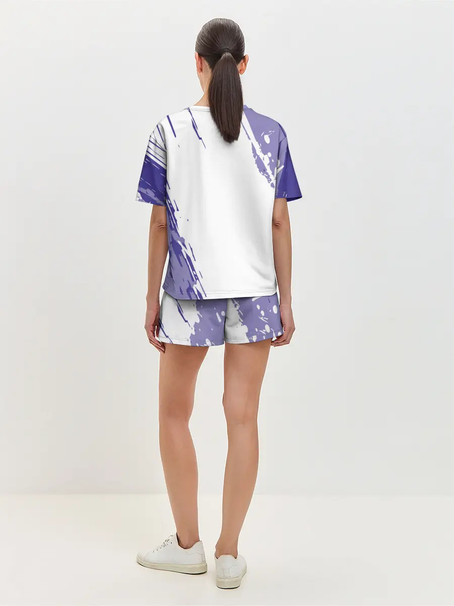 Женская пижама с шортами / Танджиро и Незуко Камадо