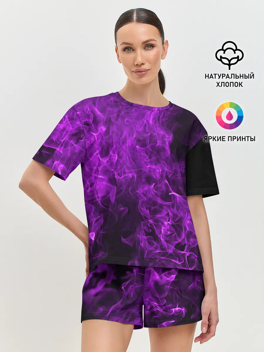 Женская пижама с шортами / Violet Fire