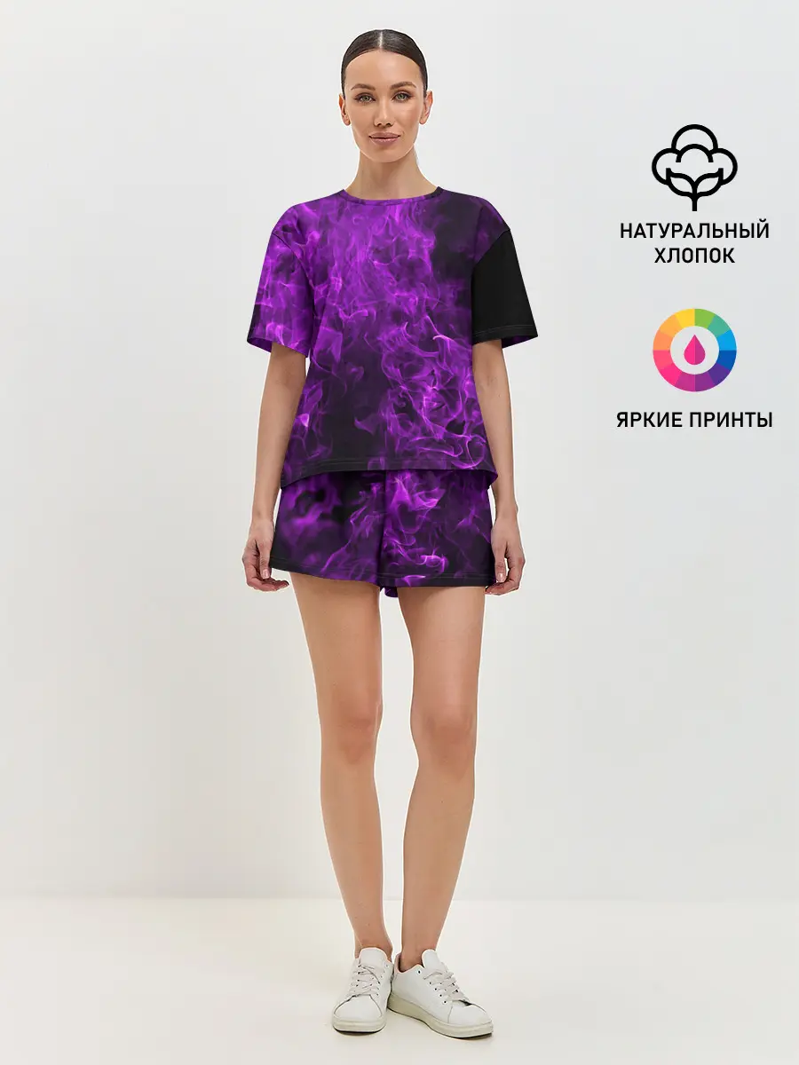 Женская пижама с шортами / Violet Fire