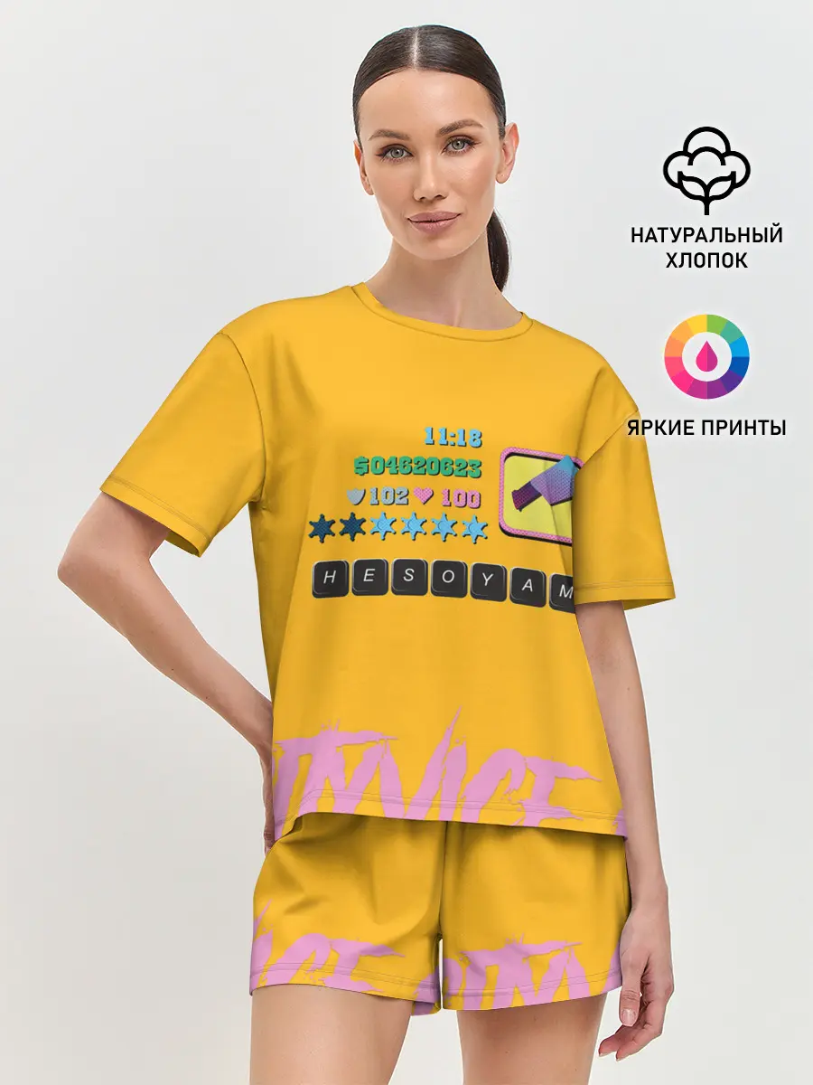 Женская пижама с шортами / Вайс Сити