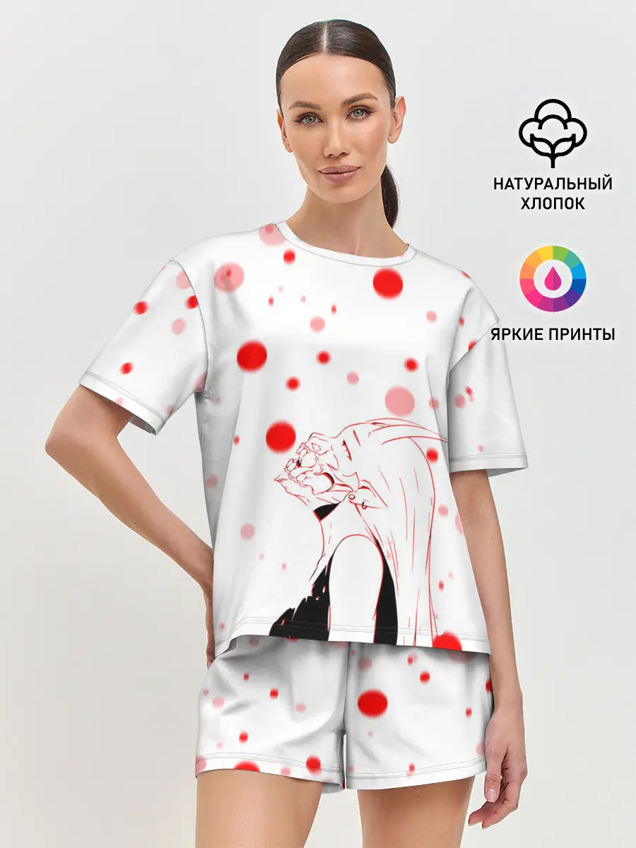 Женская пижама с шортами / AHEGAO KAGUYA